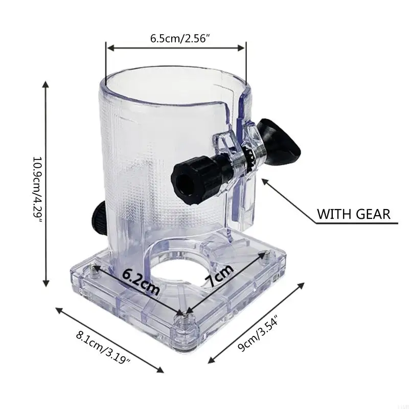Transparent Base for Trimming Machine Woodworking for Palm Router Base