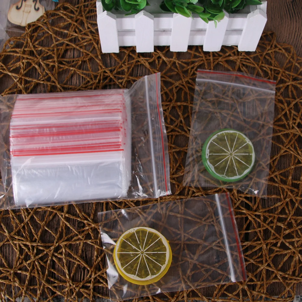 

100 Pcs Reclosable Sealing Bag Clear Cellophane Gift Bags Transparent Dispenser