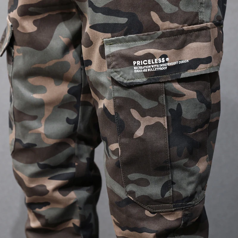 Street Fashion Big Pocket Designer Men Jeans Camouflage Casual Cargo Pants Hombre Hip Hop Joggers Men Loose Trousers