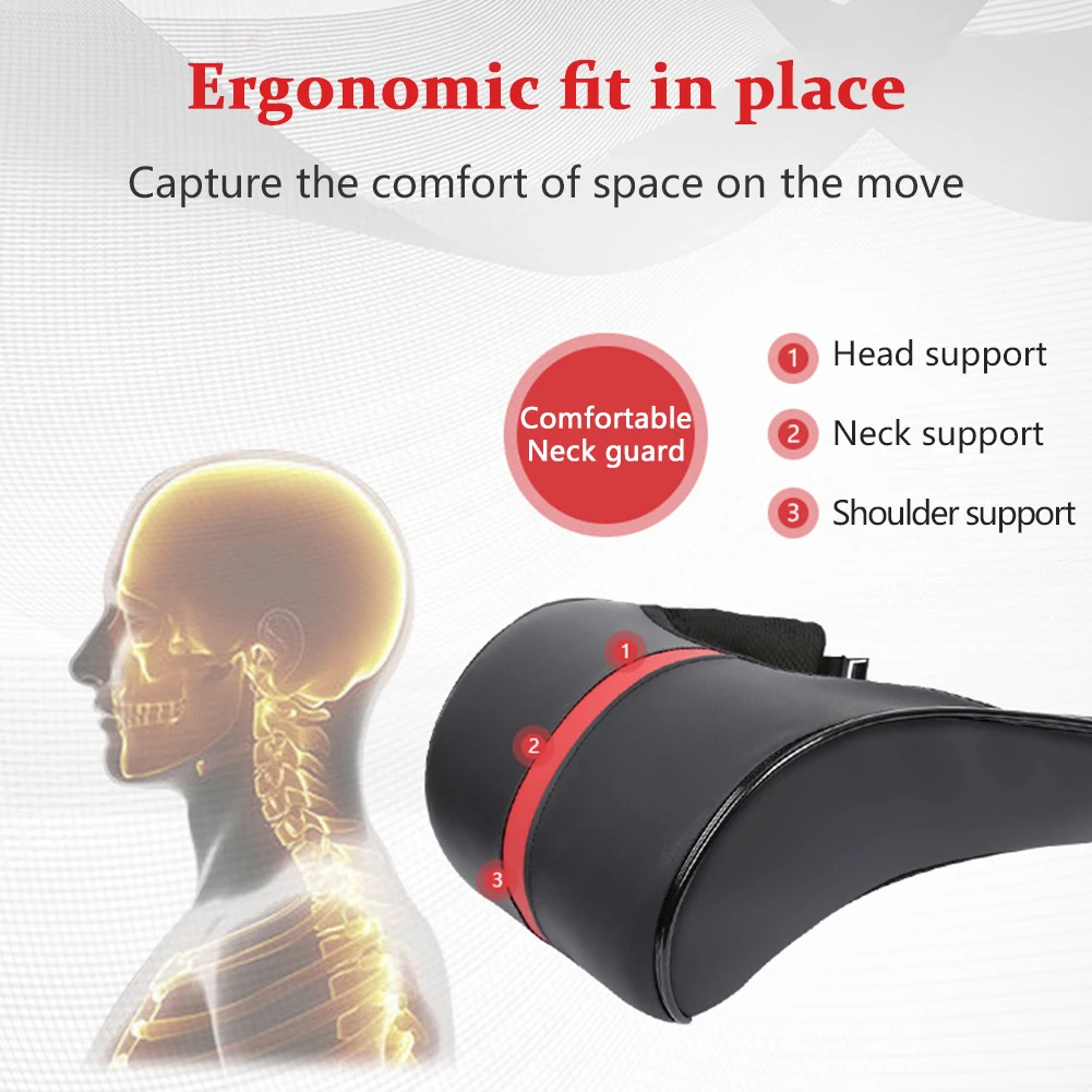 PU Leather Car Headrest Breathable Head Neck Rest Pillow Memory Foam Car Seat Head Support Pillow Neck Cushion Car Accessories