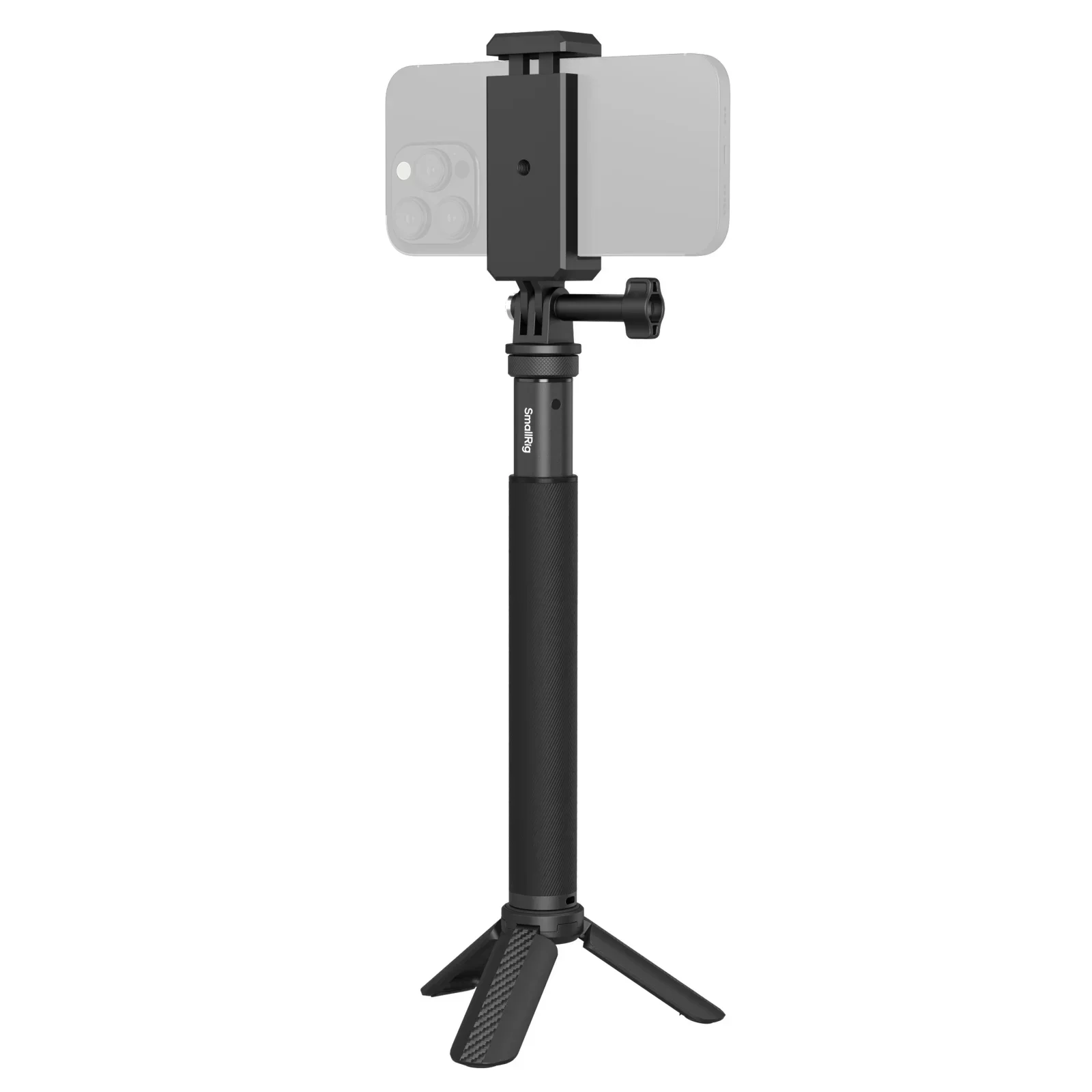 SmallRig Selfie Stick for Action Cameras with Smartphone Clamp for DJI Action 3