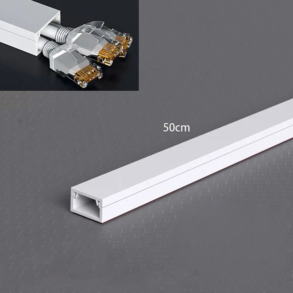 SquareFloorCordCoverCableCoverDurableSelfAdhesivePowerCable