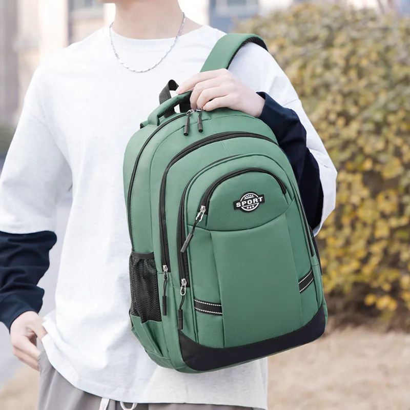 Neuester Rucksack im lässigen Stil für Herren, Business-Laptop-Rucksack, Outdoor-Reisetasche, doppelte Umhängetaschen für die Mittel- und Oberschule – Detail 17