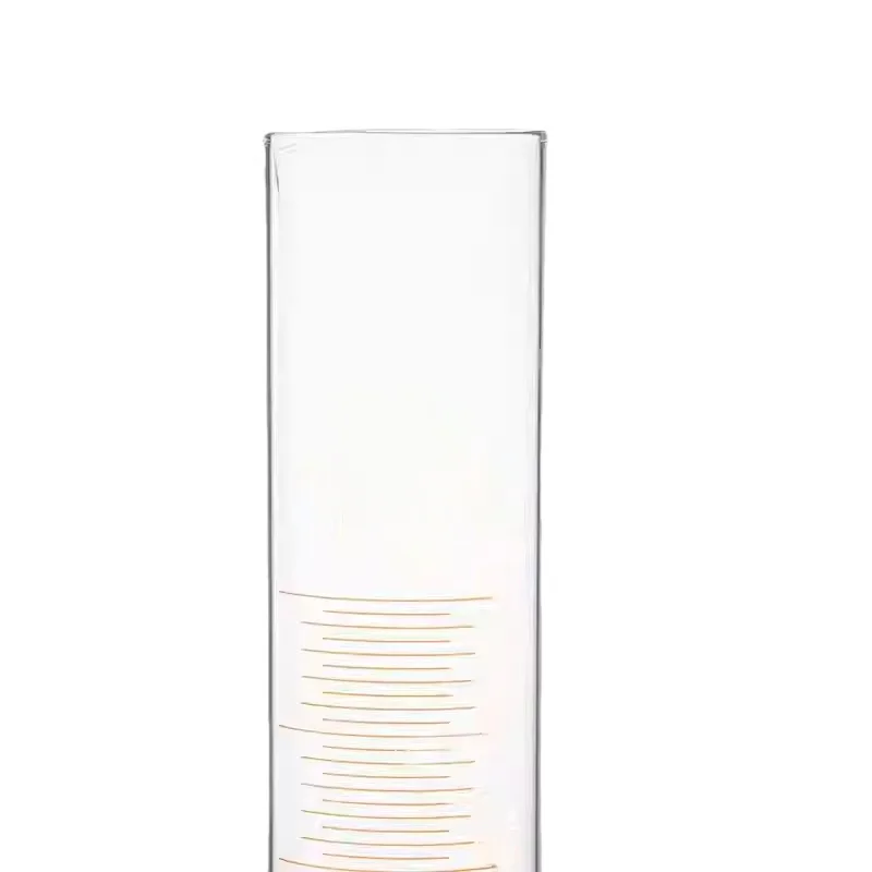 Glass cylinder with round bottom High borosilicate glass precision graduated cylinder for lab
