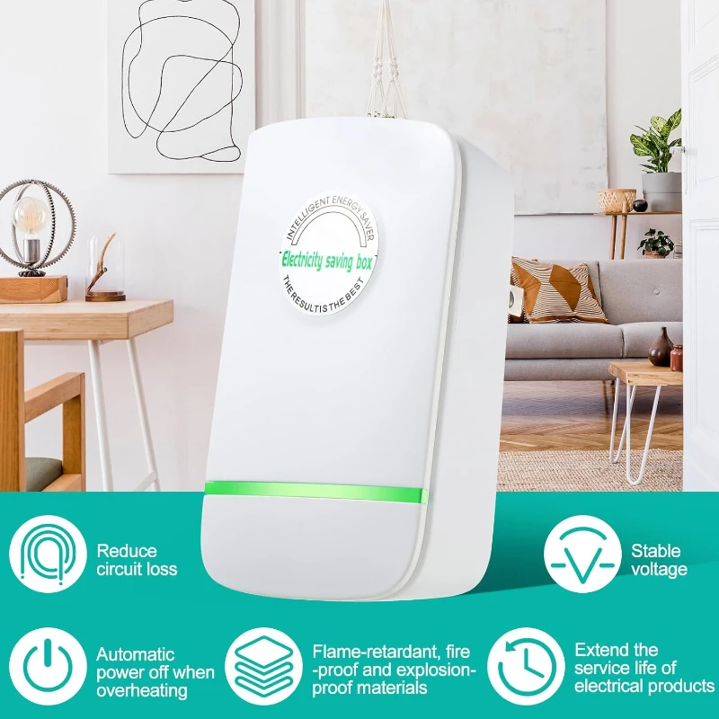 Power Energy Saver Electrical Socket Adapter Compatible USA Europe
