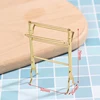 1:12 Metal Free-Standing Hand Towel Drying Rack With 2 Towels For Dollhouse 6
