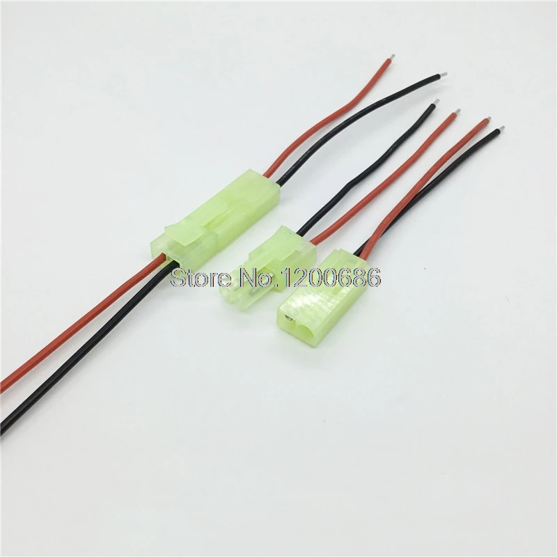 

10 PAIRS Tamiya EL4.5 Battery Connector Male Female with 22AWG 100mm Wire Cable