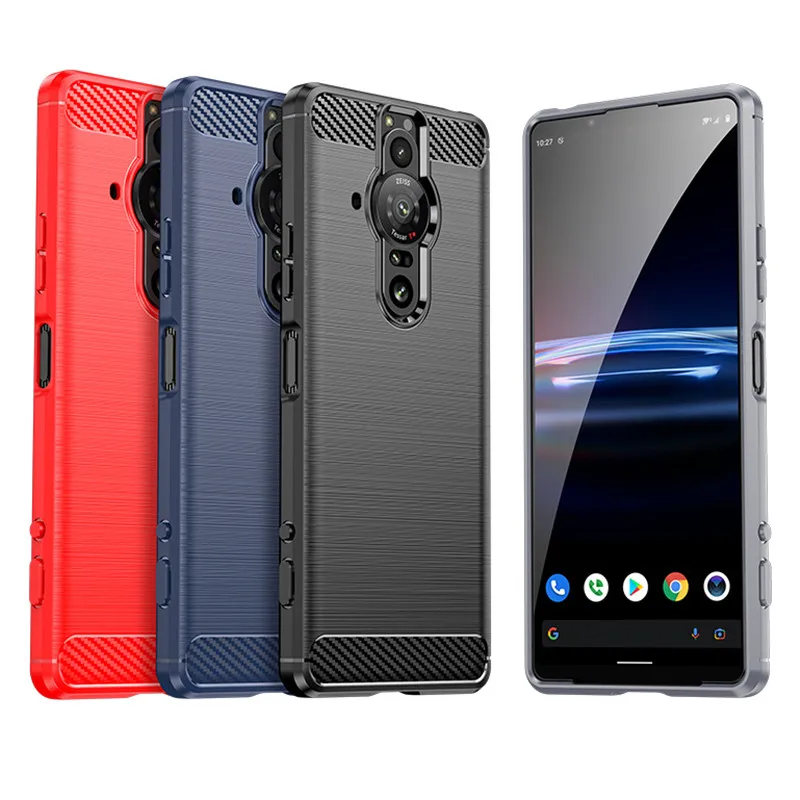 For Cover Sony Xperia Pro-I Case For Sony Xperia Pro I Capas Back Soft TPU For Fundas Sony Xperia Pro I Sony Xperia Pro-I Cover 2