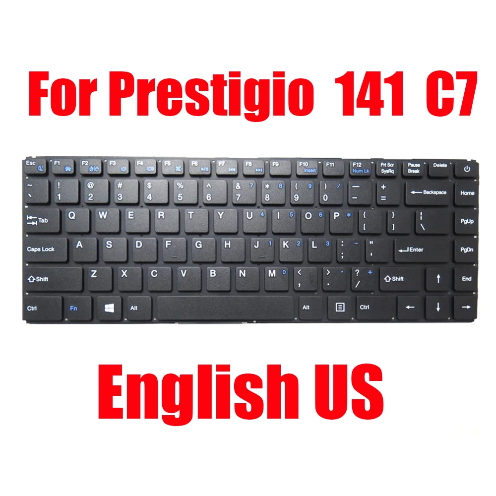 

English Replacement Keyboard For Prestigio For Smartbook 141 C7 PSB141C07CHH_DG_CIS PSB141C07CHH_DG PSB141C07CHH_MG_CIS US New