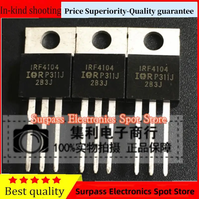 가격 우월성 품질 보증, IRF4104 TO-220, 40V 120A, 10PCs-100PCs