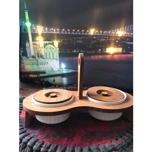 

Wooden Standing Porcelain Nuts Kasesi Clamshell Cookie Tutucağı Bar Barista Malzemleri Peanut Almond Nuts Kasesi