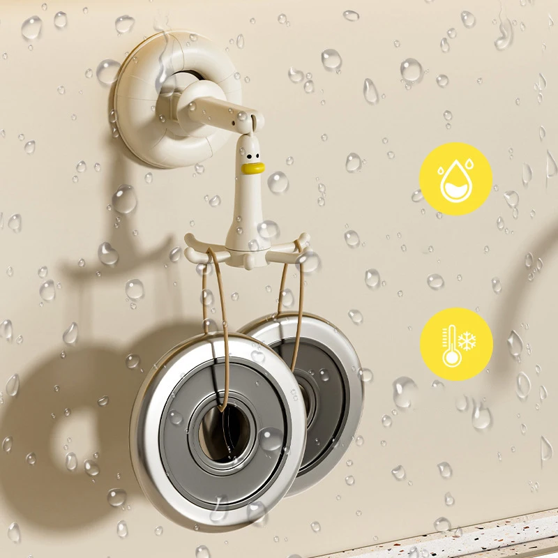 360 Degree Rotatable Sucker Six Claw Hook Kitchen Spatula Spoon Storage Wall Mounted Hanger Bathroom Towel Hook