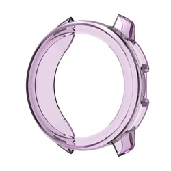 Transparent TPU Protective Frame Case - Vertical 2 (Transparent Purple)