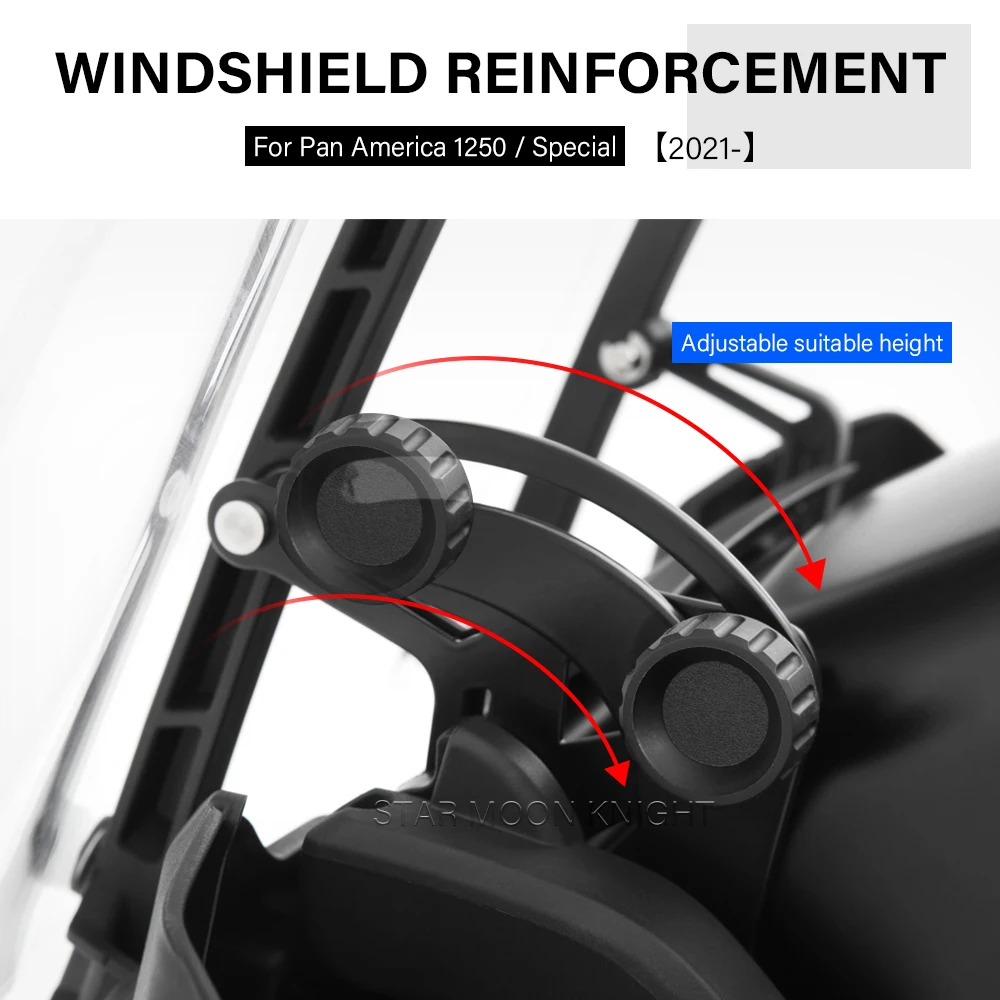

Windshield Reinforcement Support For Pan America 1250 S Special PanAmerica 2021- Windscreen Reinforced Bracket Strengthen Holder