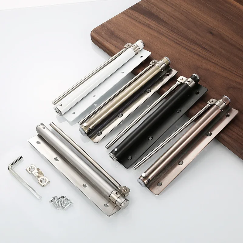 Household Stainless Steel Simple Light Silent Door Closer Adjustable Automatic Wooden Door Closer 1PC