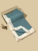 Newborn Baby Cotton Muslin Swaddle Blankets Tassel Receiving Blanket New Born Swaddle Wrap Infant Sleeping Quilt Bed Cover 2