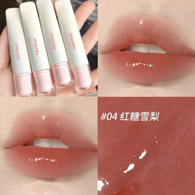 Jelly Water Lip Gloss Gel: Moisturizing with a Touch of Transparency