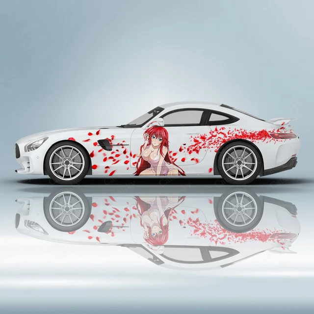 Japanese Anime Vehicle Livery Manga Theme Side Car Wrap Cast Vinyl Wrap