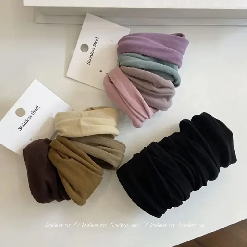 Set of 4 Elegant Thickened Hair Bands – Fashionable Women's Hair Accessories