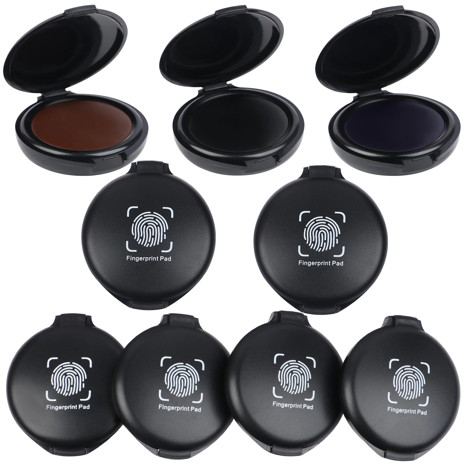 9PcsFingerprintInkPadThumbprintInkPadForNotarySupplies