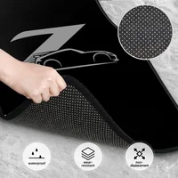 370z Custom Gray Japanese Street Race Car Floor Mats Set of 4 Pcs Car Front and Rear Foot Mats with Non-Slip Backing Rubber 3