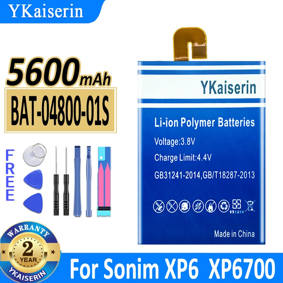 5600Mah Ykaiserin Batteria Bat-04800-01S Per Sonim Xp6 Xp6700 Xp7 Xp7700 Xp7S Bateria