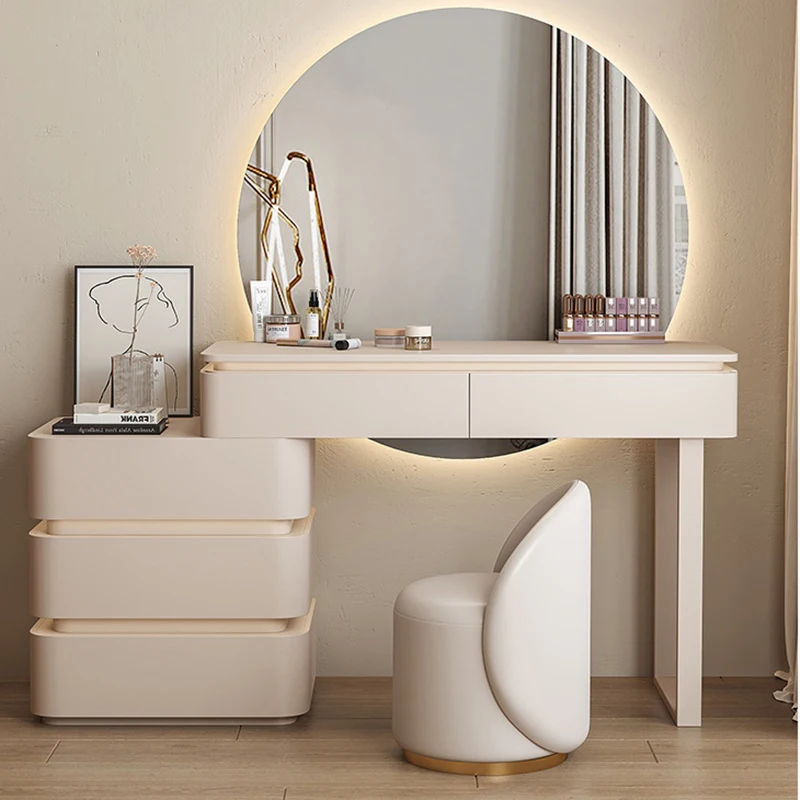 

Minimalist Study Dressers White Cosetic Modern Chest Bed Side Bathroom Dressers Nordic Vanitys Para Maquillaje Room Furniture