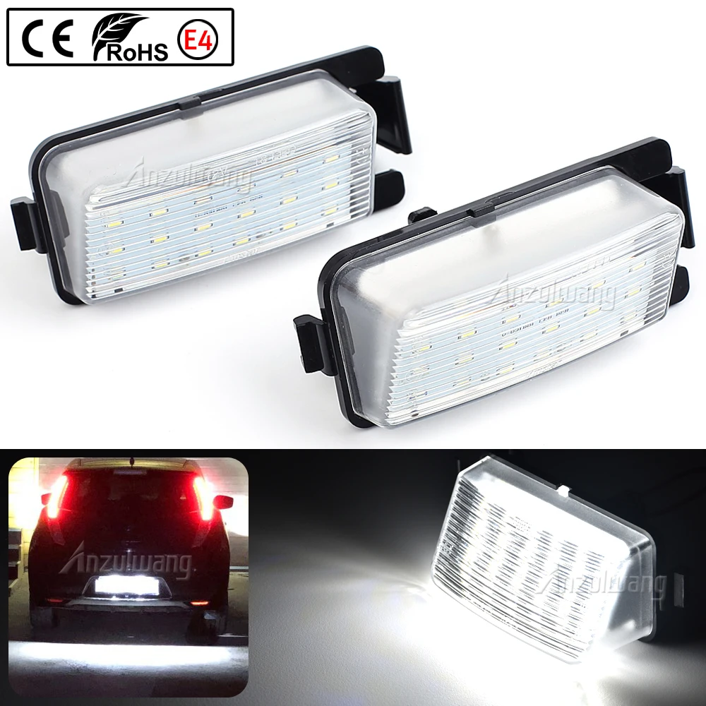 2 peças luzes de placa de matrícula de LED para Nissan 350Z 370Z GT-R Versa  Cube Leaf