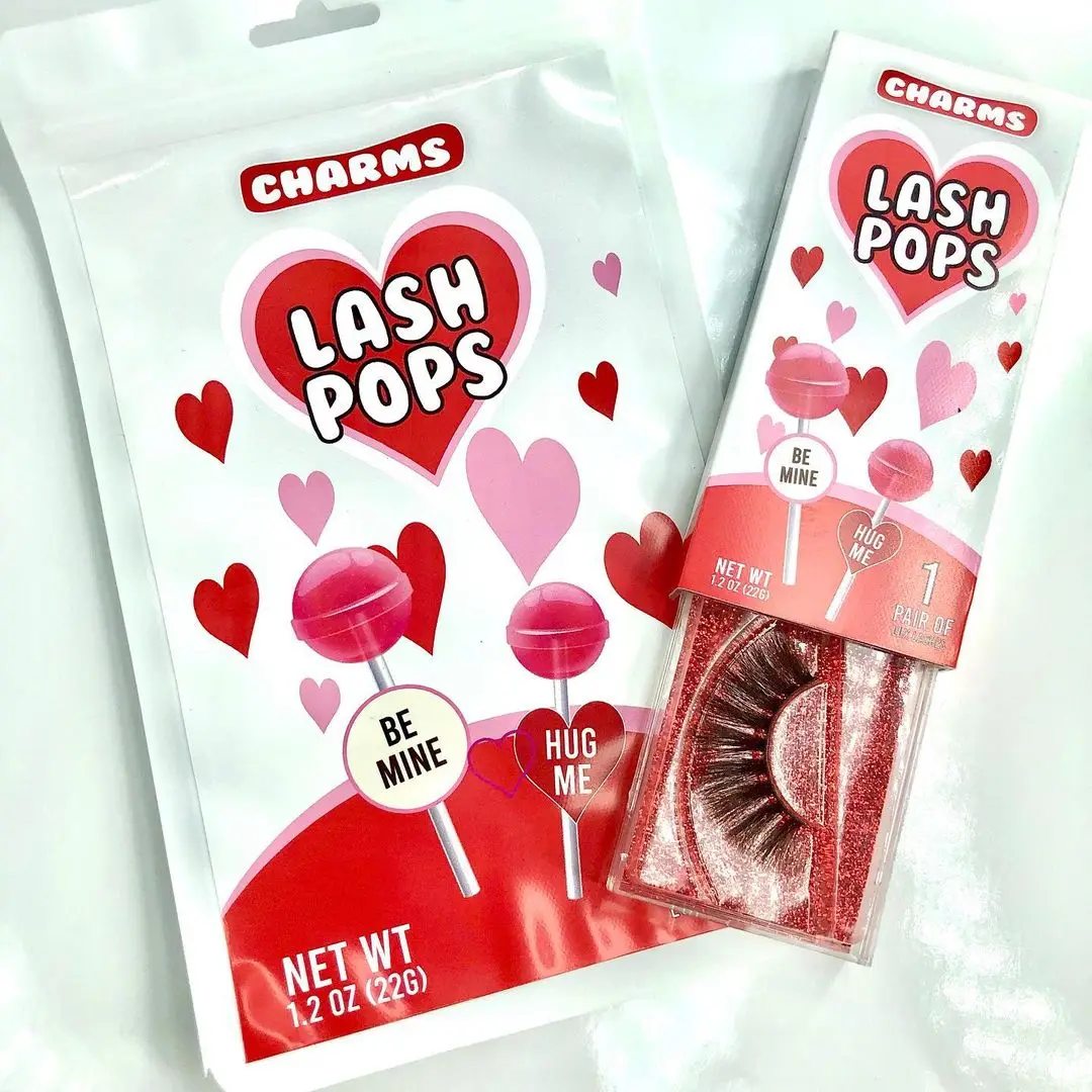

Eyelash Packaging Resealable Mylar Bag Custom Logo With Window Lash Bags Packaging Wholesale For Business