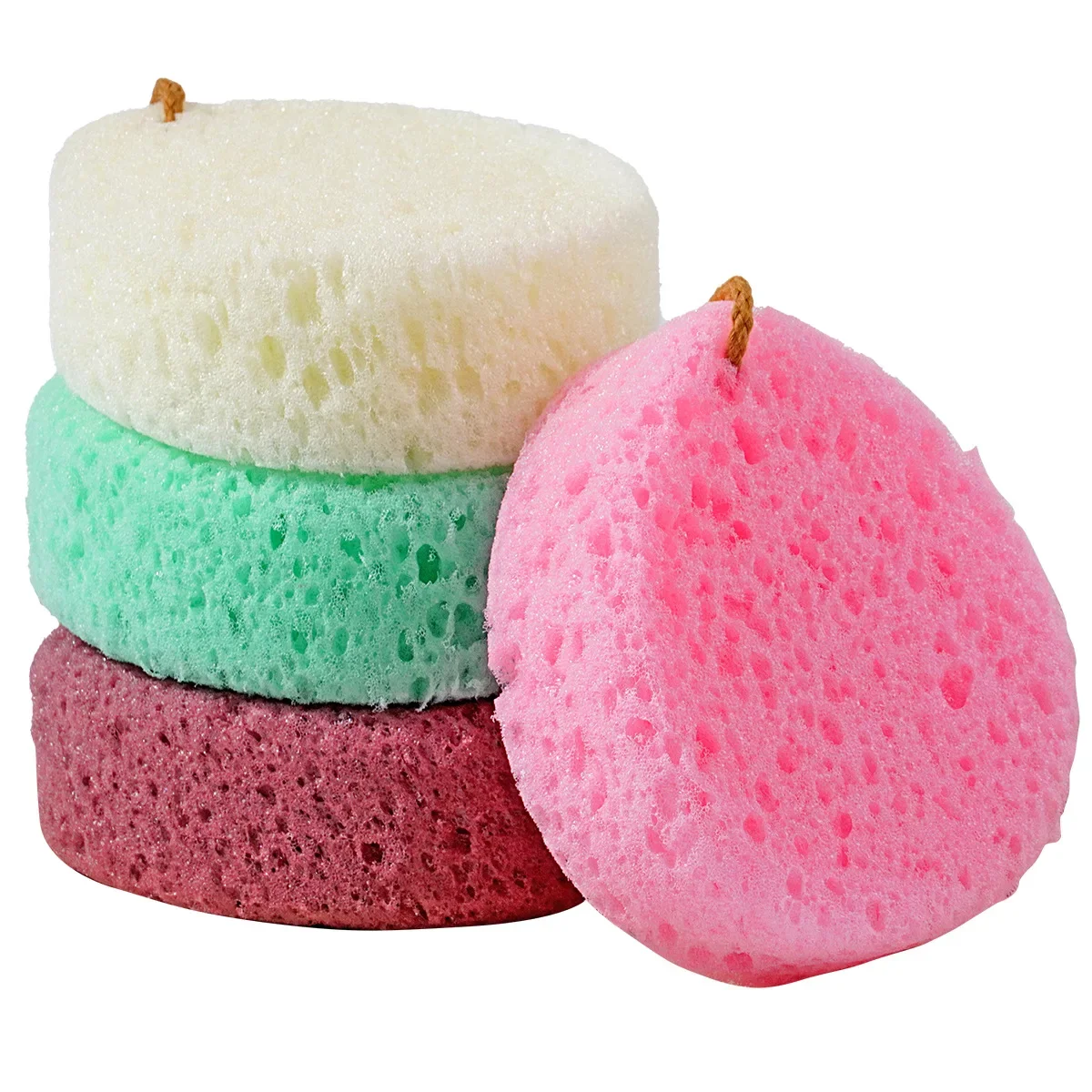 Colorful Bath Spong Mop Rub Bath Honeycomb Seaweed Sponge Bathroom Supplies Bath Sponge Cleaning Gadget 4