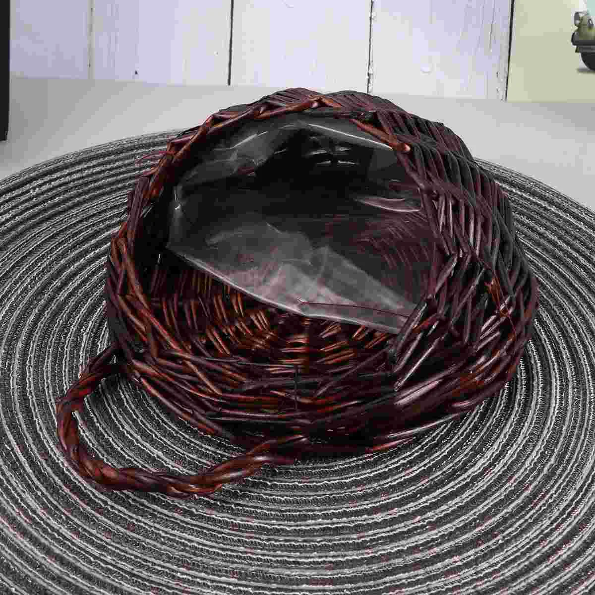 

Wall Hanging Baskets Wall-mounted Woven Handicrafts Bamboo Straw Clothes Hangers