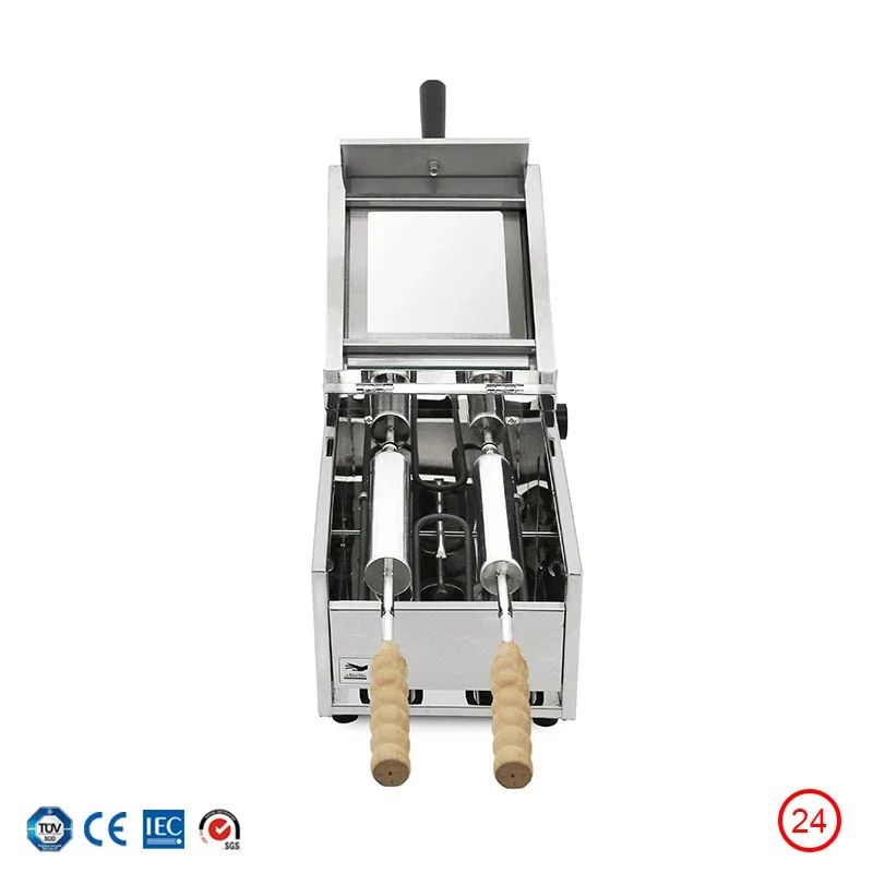 Commercial Bagel Machine, Ice Cream Bagel Machine, Chimney Rolling Hungarian Cake Roll Oven