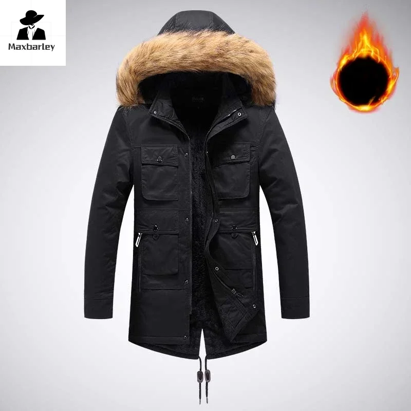 VogeLuxe | Men’s Faux Fur Lined Hooded Winter Parka