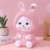 Pink Hat Cartoon Animals Rabbit Piggy Bank, Anti Drop Cute Piggy Bank, School Children's Day Gift, Home Desk Decor for Girls 1