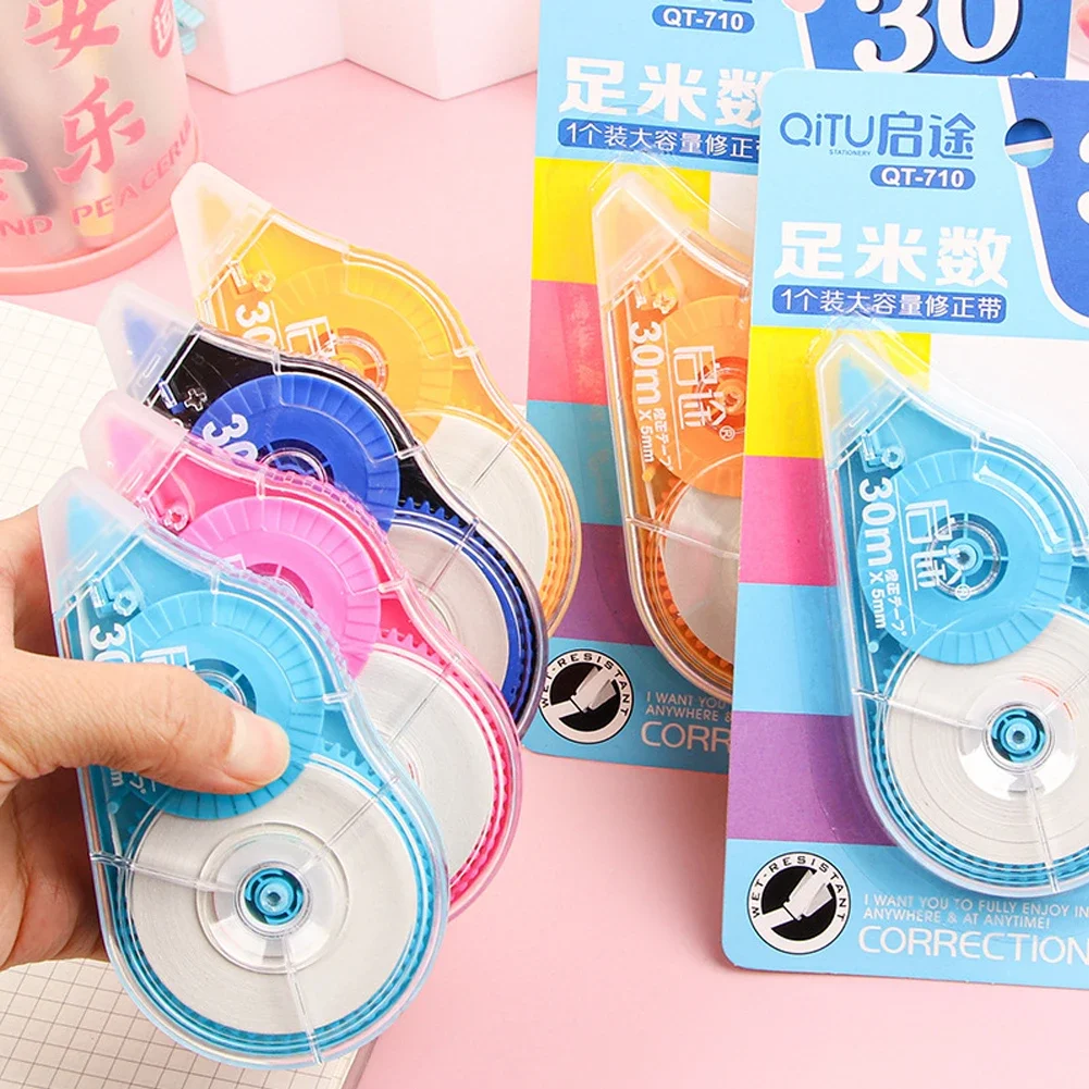 New 6-30M Large Capacity Creative Correction Tape Cartoon Practical Correction Tape for Students Study Office Supplies