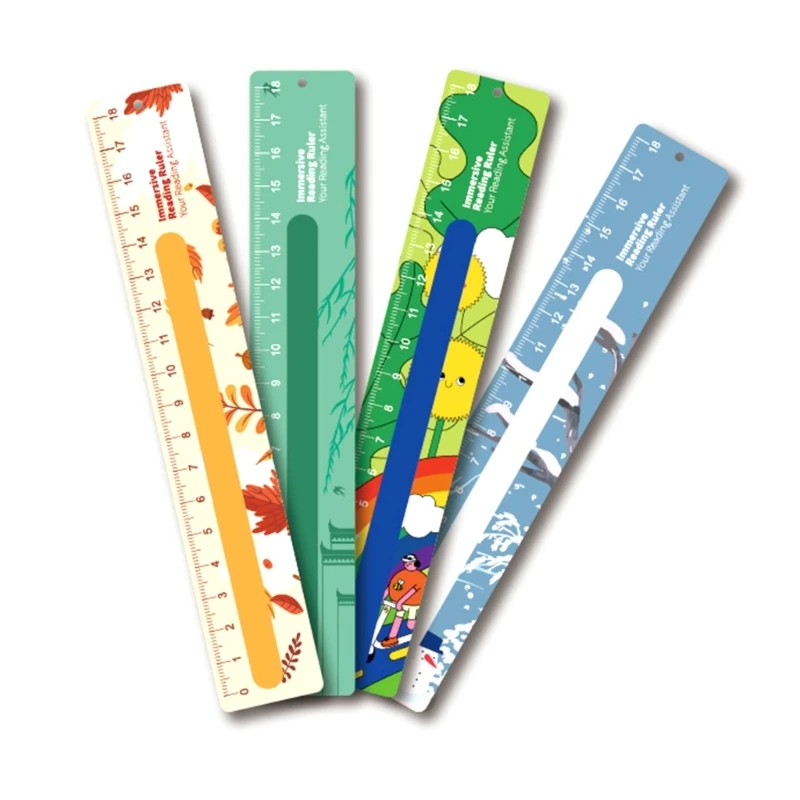 Strips for Kids Dyslexia Tools Reading Ruler Bookmarks 1 Pack K1KF