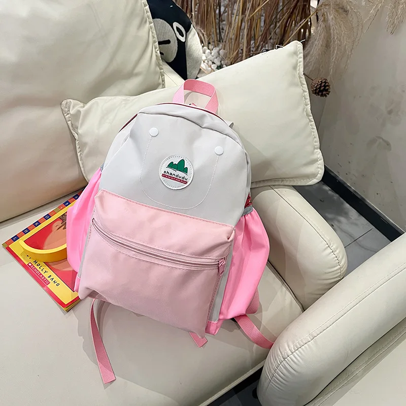 Fashion Contrasting Kids Backpack for Girl Kindergarten Back To