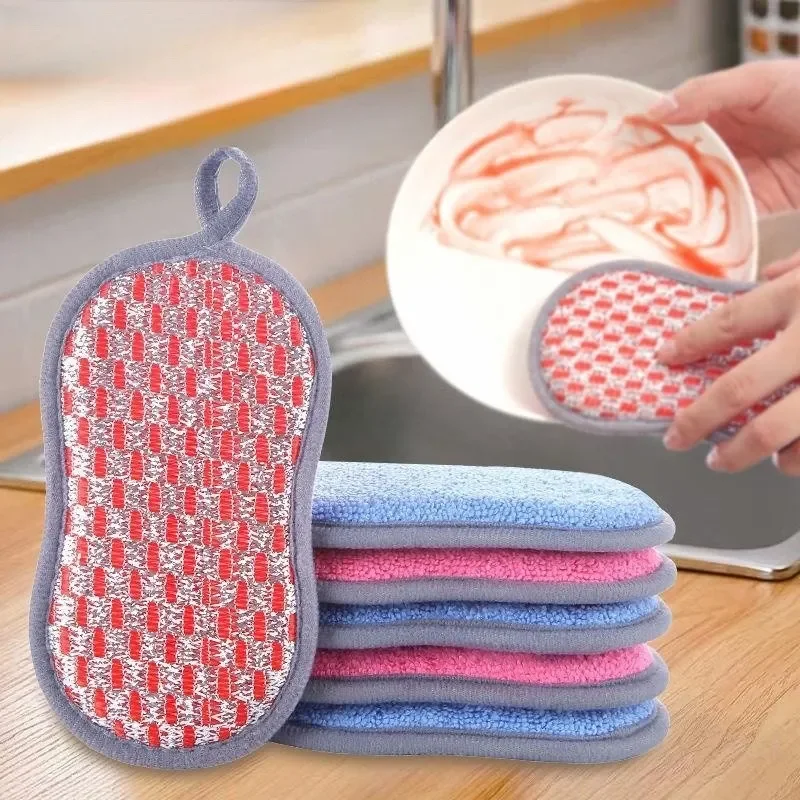 Magic Kitchen Cleaning Sponge Non-scratch for Dish Scrub Sponge Double Side  Cleaning Washing Mat Bar Household Cleaning Tools - AliExpress