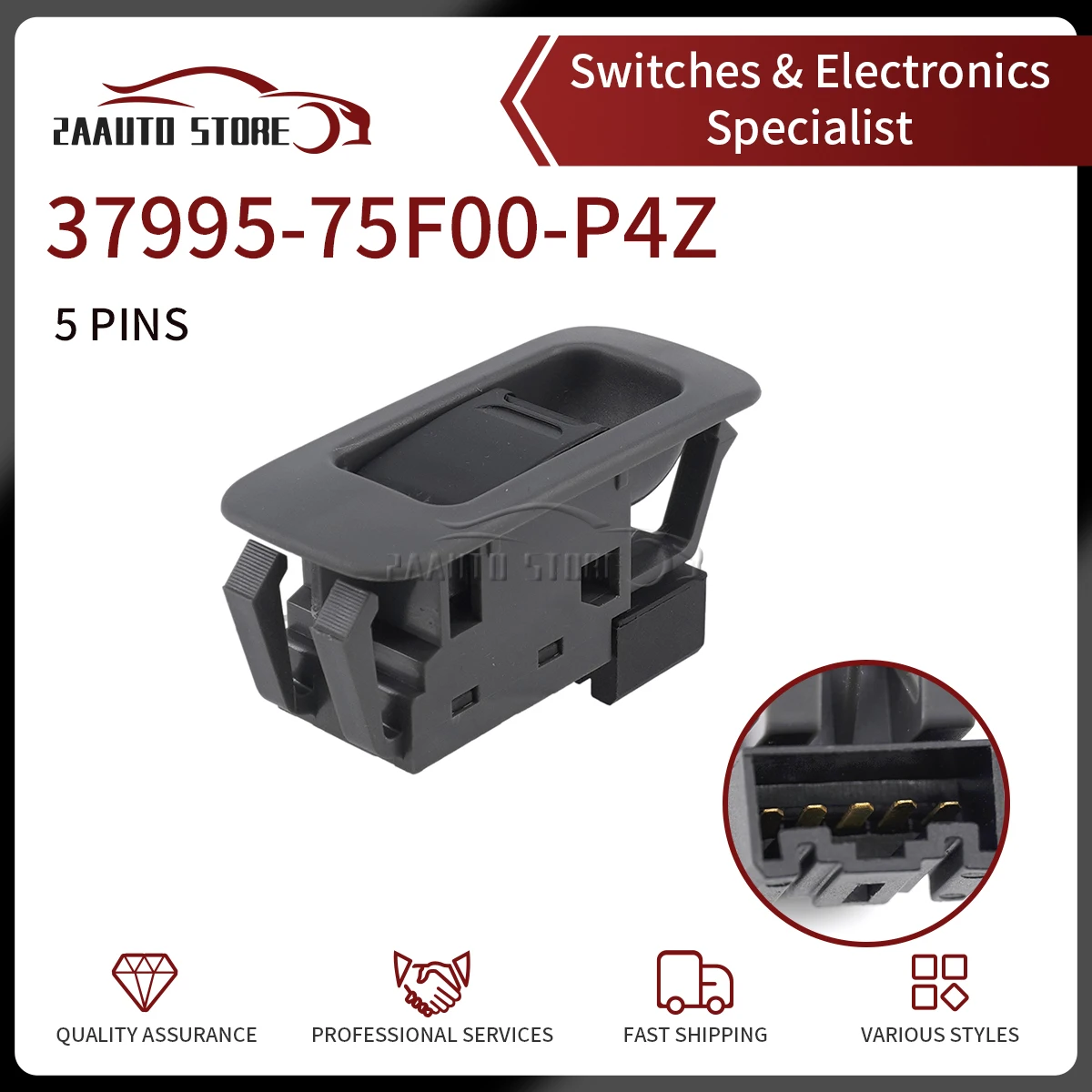 Muslimfor 1999-2003 Suzuki Grand Vitara Baleno Car Power Single Window Control Switch Lato Passeggero 5Pin