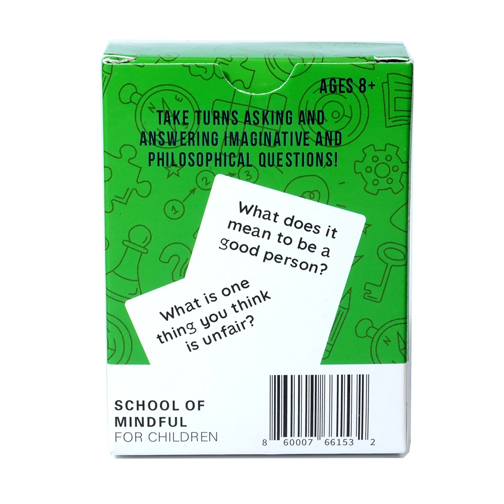 The School of Mindfulness Mighty Philosophers Question Deck Card Game for Children Take Turns Asking and Answering Imaginative 4