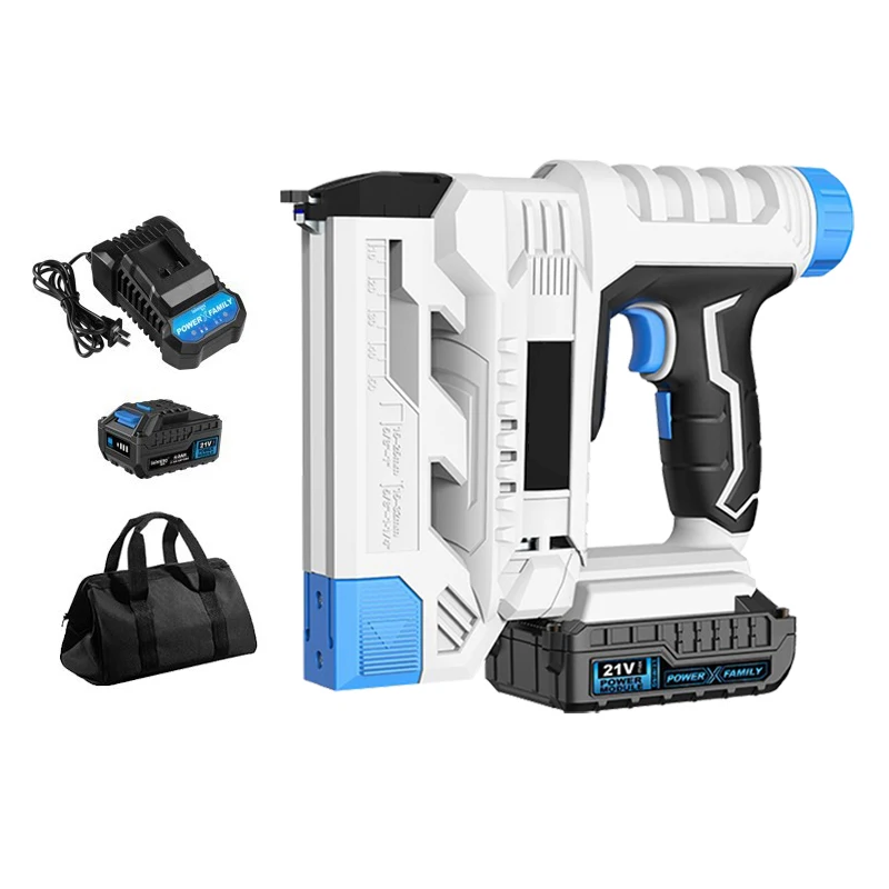 

21V Rechargeable Electric Nail Gun Nail Shooter Straight Door Nail Code Nail Air Nails F30 Lithium Battery Nail Gun Nailer