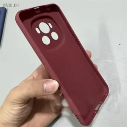 Matte Sandstone Non-Slip Soft Silicone Protective Phone Case for Honor Magic 5 Lite (Red)