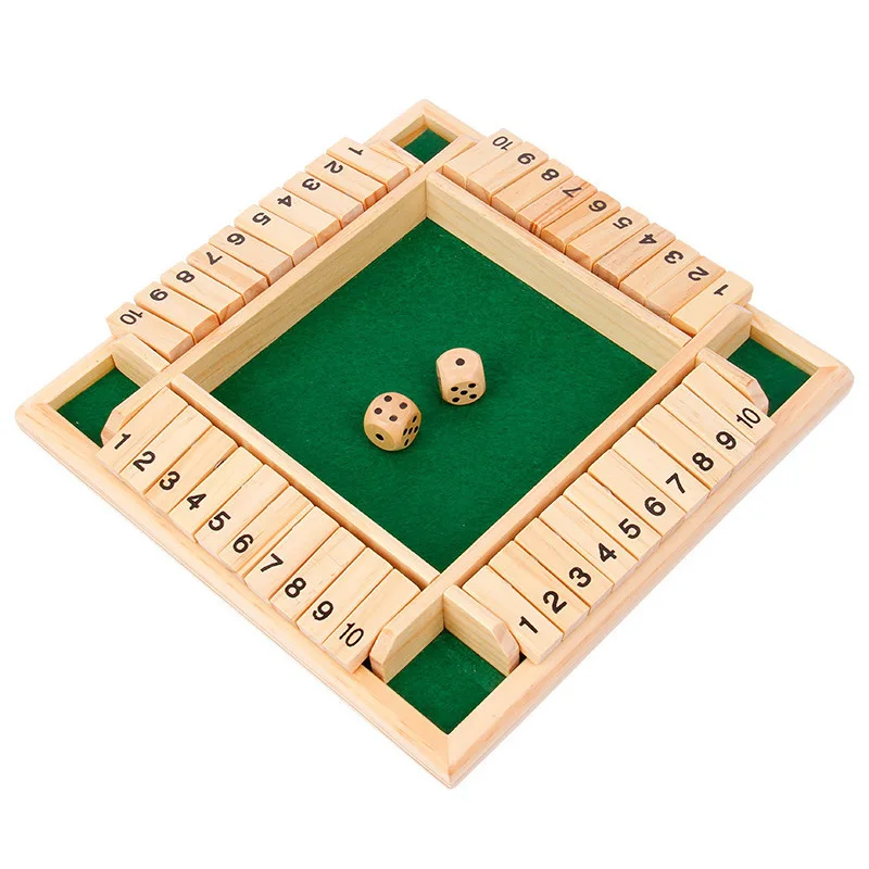Fechar a caixa – Caixa de madeira fechada, jogos de mesa, 2 a 4