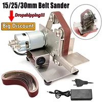 Mini Electric Belt Sander Multifunctional Grinder Belt Sander DIY Polishing Grinding Machine Cutter Edges Sharpener 7 gears 1