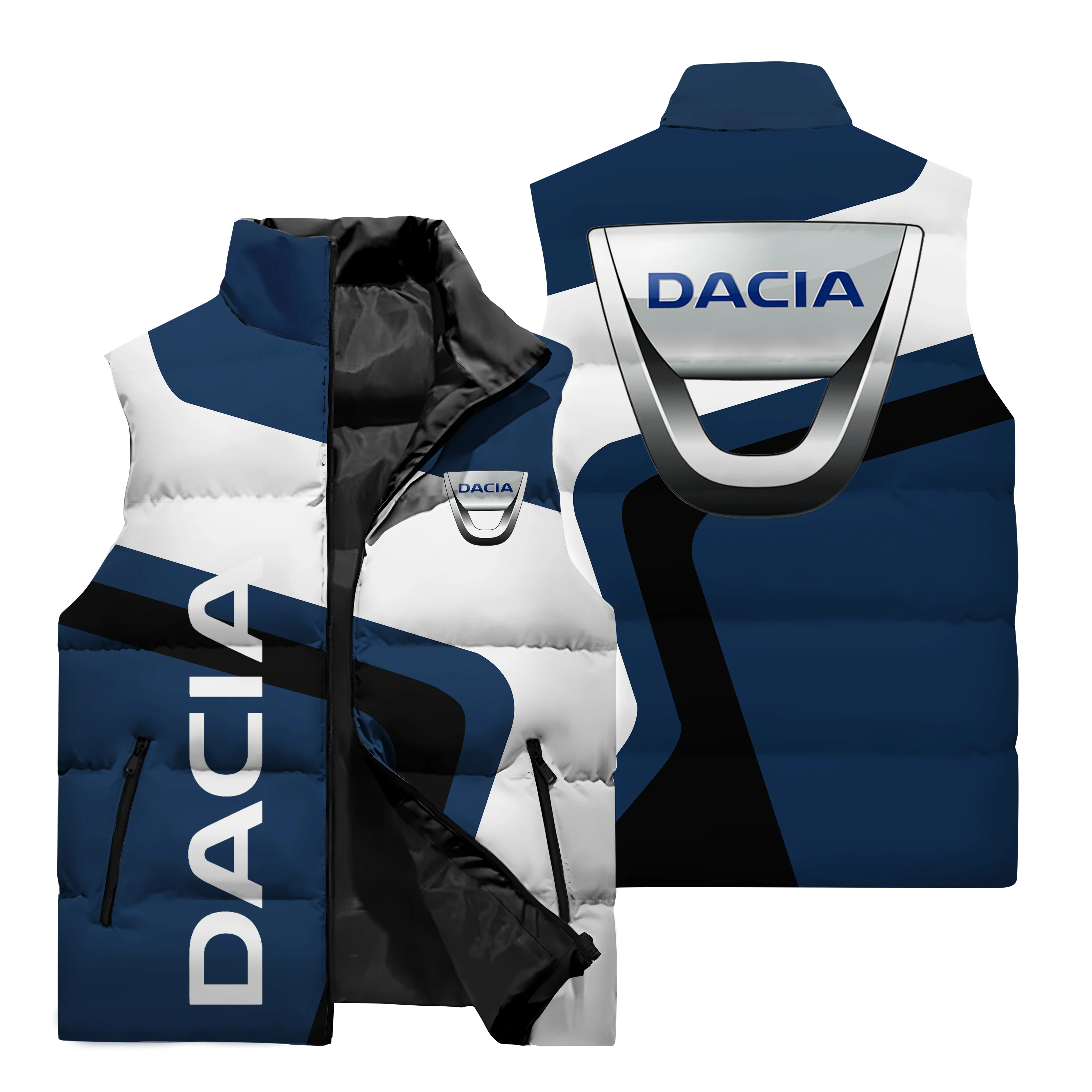 thumbnail image 5 of Chaqueta con estampado del logotipo 3D de DACIA para hombre, ropa de exterior para montar en motocicleta, chaqueta cálida, gran oferta de otoño e invierno, 5 of 5