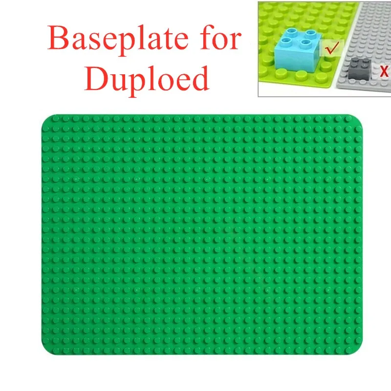24*32 Dots Big Bricks Base Plate Big Size Baseplate Building Blocks Floor Toys DIY Wall Duploed Christmas Easter Gift Toy