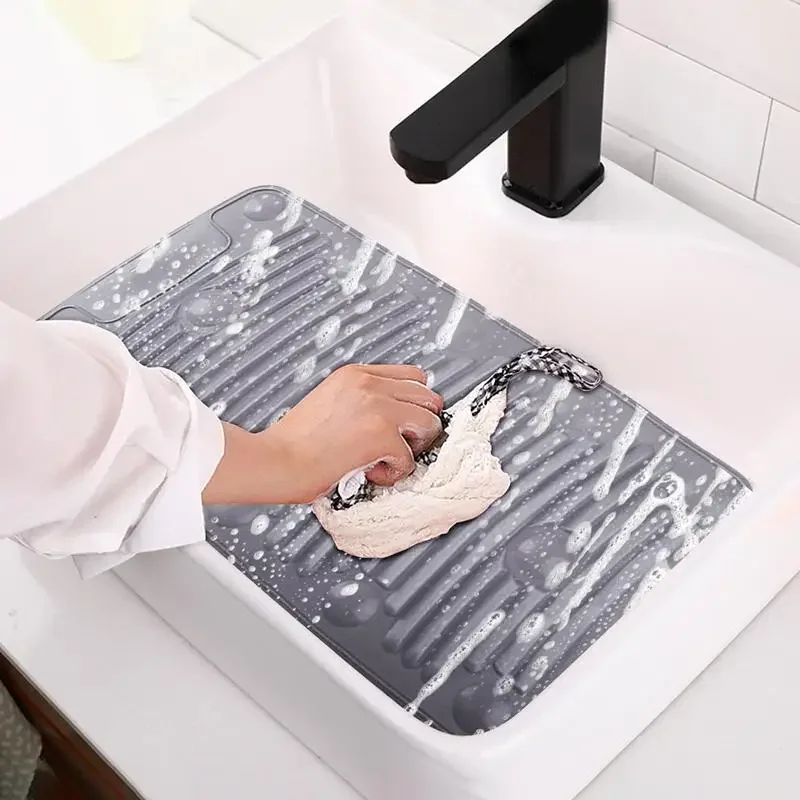 Hands Clothes Lazy Washboard Cleaning Multifunctional Silicone Socks Mini Foldable Mops Anti-slip Basin Washing Free