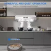 Tieasy 30 inch 600CFM Under Cabinet 3-Speed Touch Control Vent Range Hood USUC702B 3