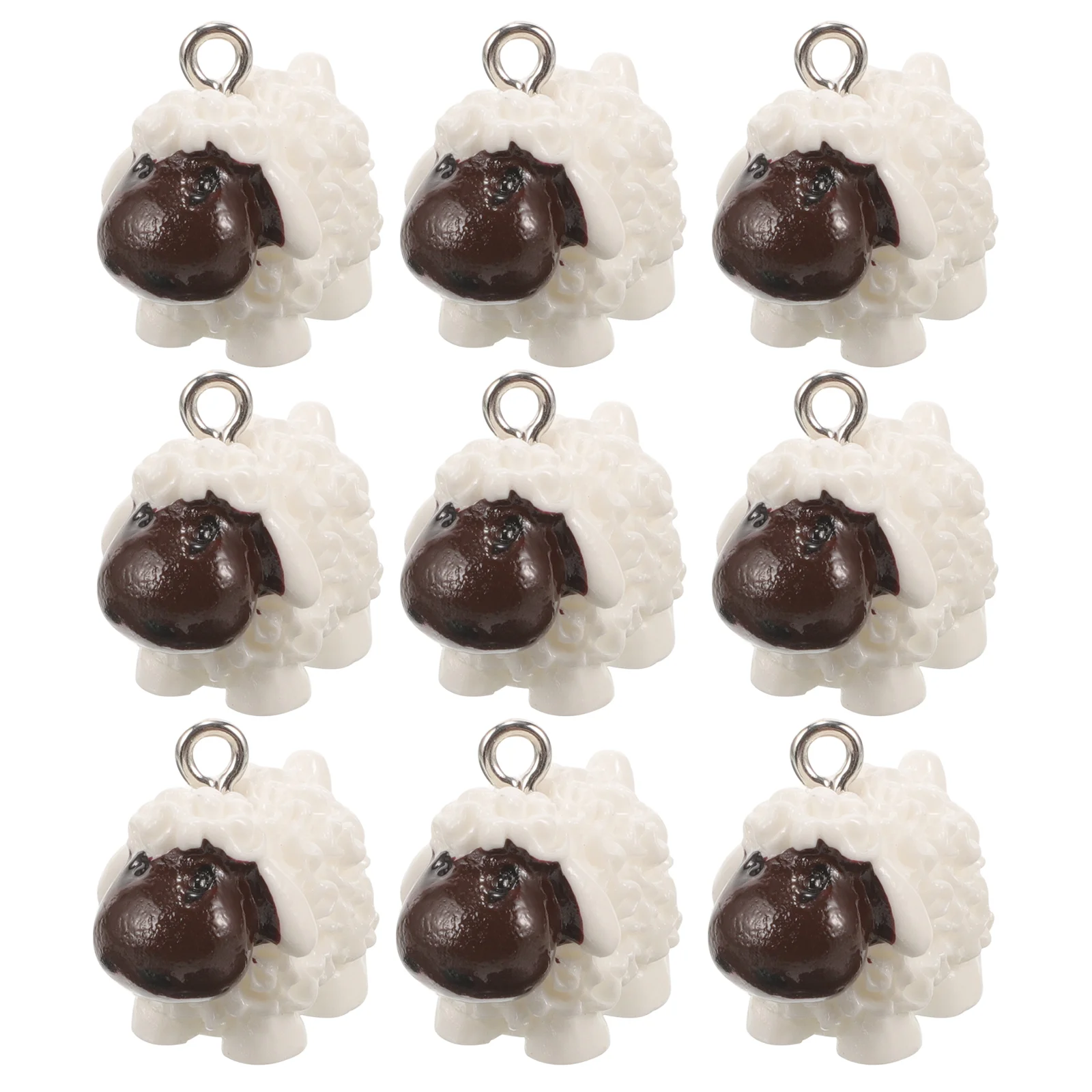 

Mini Sheep Charm Animals Resin Pendants Tiny Cute Animals Dangle Charm Beads Diy Jewelry Making Earring Necklace Lamb