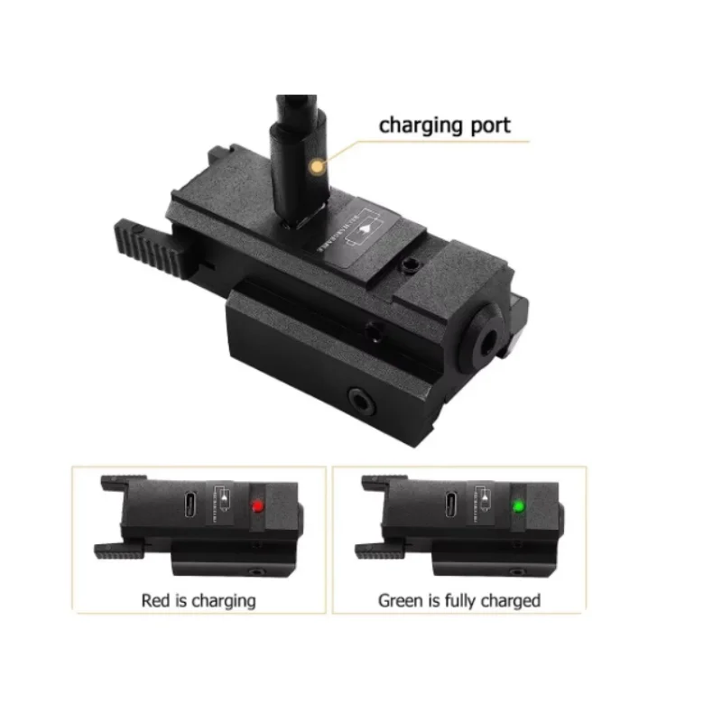 Laser Pointer Laser Sight Red Dot Laser Sight Red Green Laser Sight USB Rechargeable Weapon Laser Sight For Rifle Handgun Pistol Airsoft Gun Shooting Pointer Lasers